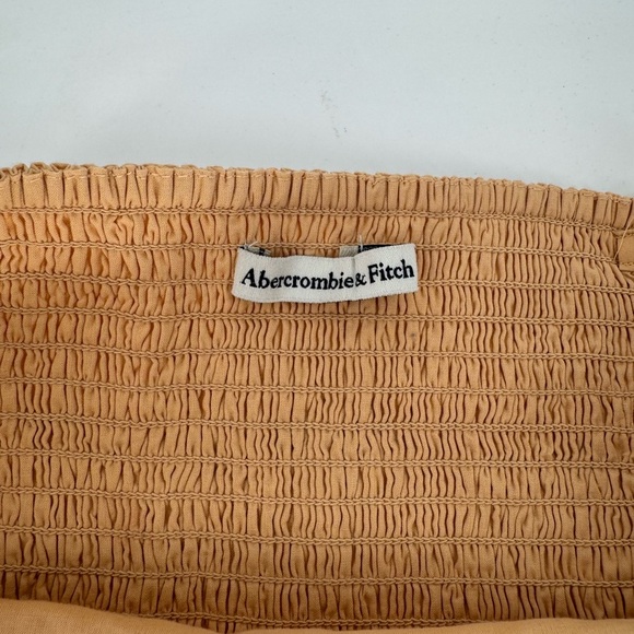 Abercrombie & Fitch Strapless Poplin Ruched Top - Picture 7 of 9